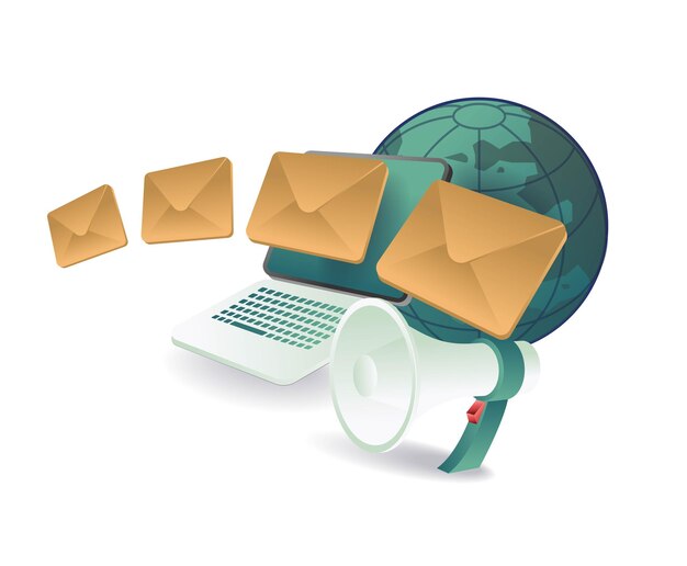 Estrategia de campaña de marketing por correo electrónico digital