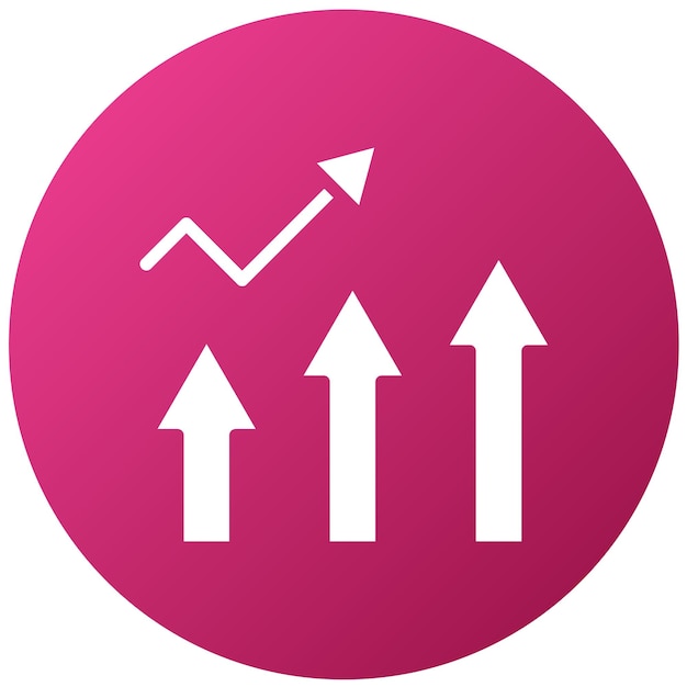Estrategia de crecimiento de diseño vectorial Estilo de icono