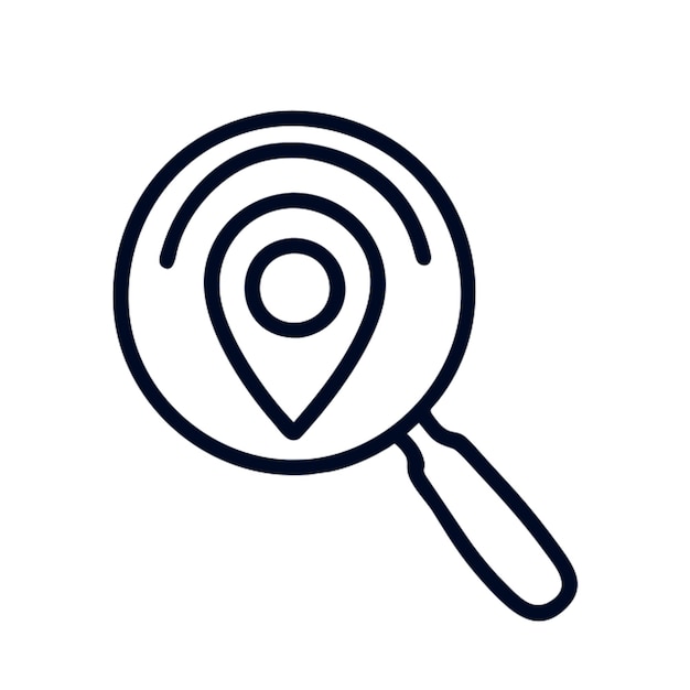 Estrategia de localización con un esquema de iconos