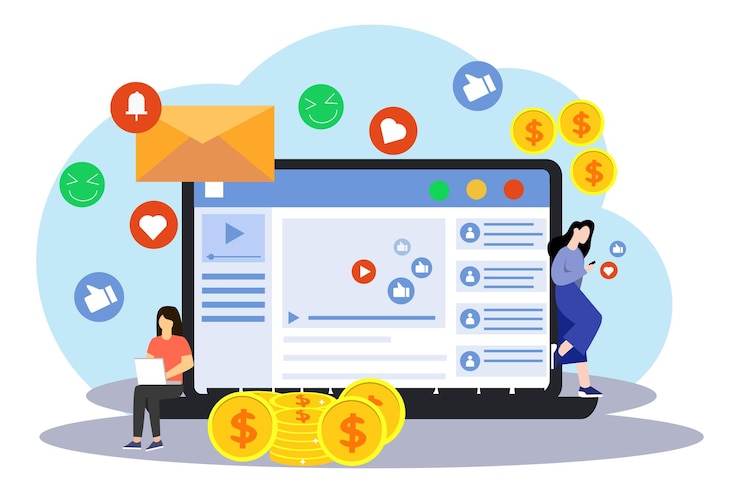 Vector estrategia de negocio diseño de ilustración plana