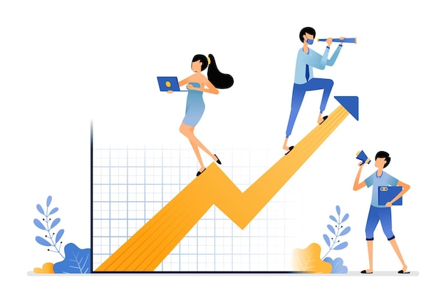 estrategia y planificación para mejorar el desempeño de los empleados para lograr el mercado objetivo y la participación