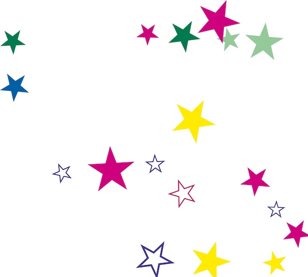 Estrella abstracta de fondo de colores