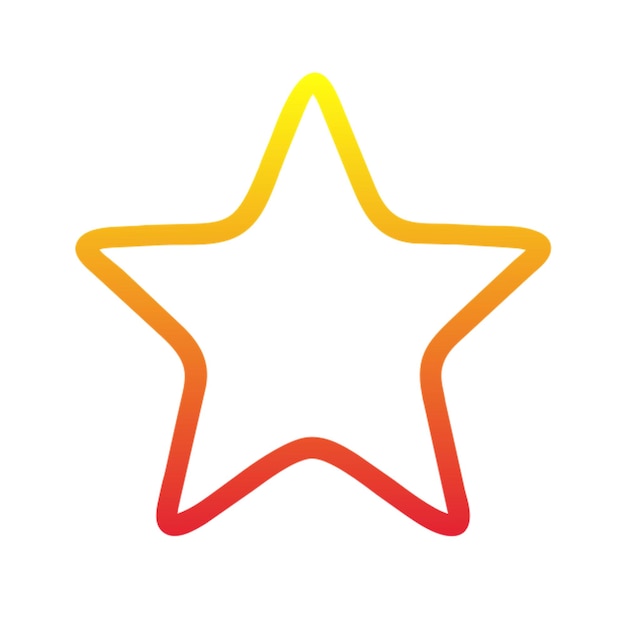 una estrella amarilla con una cinta roja y naranja que dice estrella