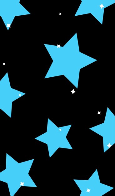 una estrella azul que está en un fondo negro