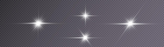 Estrella blanca clara png. luz del sol. efecto de luz png.