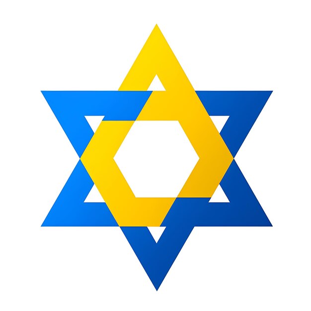 la Estrella de David protector del judaísmo simple vector plano limpio svg