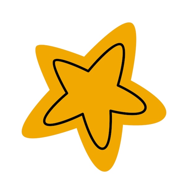 Estrella dibujada a mano