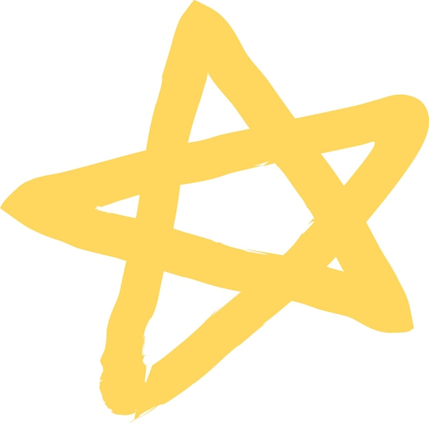 Estrella dibujada a mano