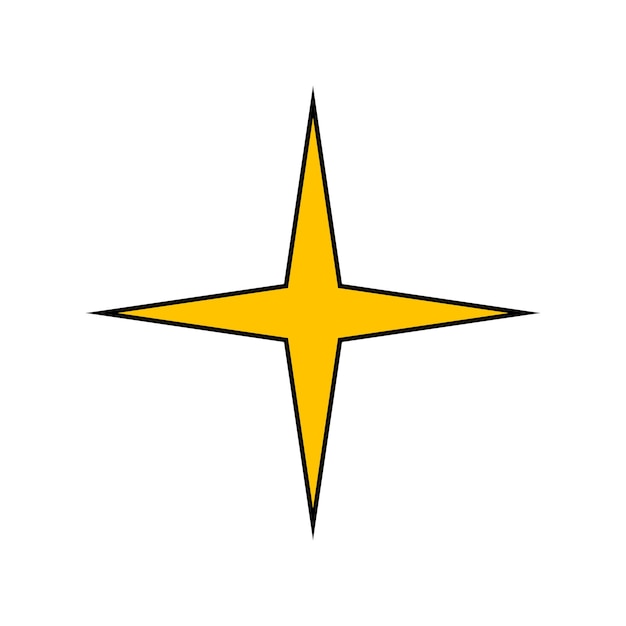 Estrella en un estilo psicodélico