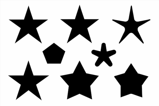 una estrella con una estrella en ella está dibujada sobre un fondo blanco