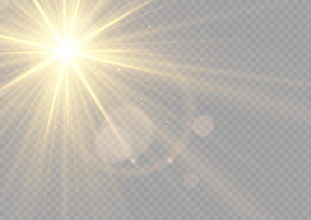 Estrella explosión amarillo resplandor luces rayos del sol