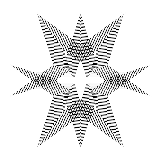 Estrella fractal geométrica
