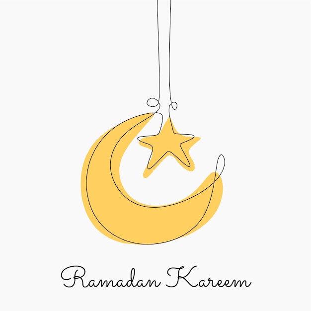 La estrella de la luna de Ramadán