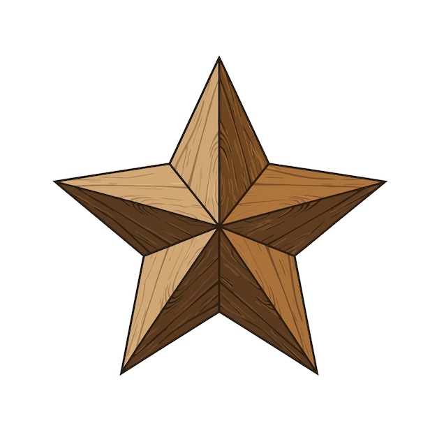 Estrella de madera