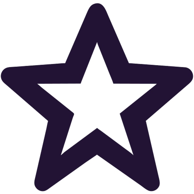 Vector estrella de navidad icono centrado en fondo blanco