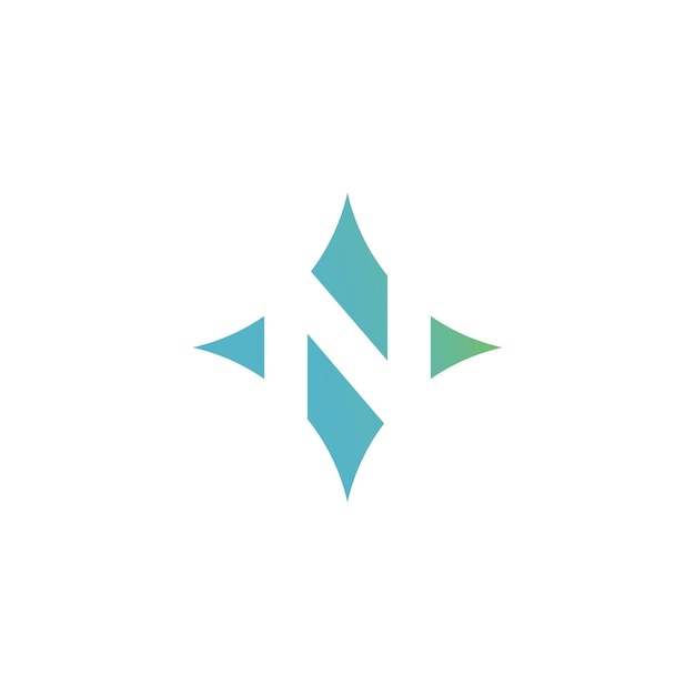 estrella del norte sencillo elegante creativo geométrico diseño de logotipo moderno