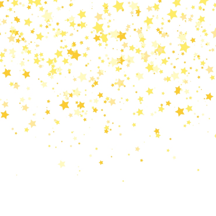 Vector estrella de oro . patrón de confeti brillo