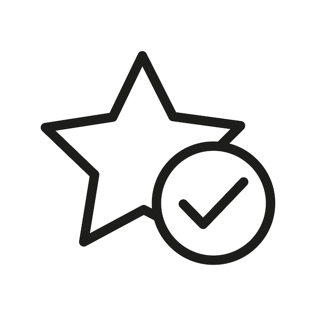 Estrella signo favorito Vector ilustración stock imagen