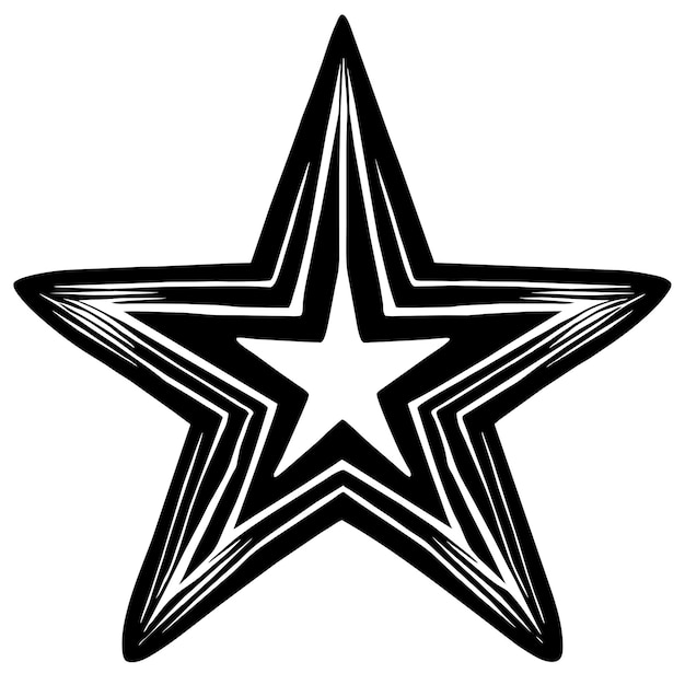 estrella sobre fondo negro