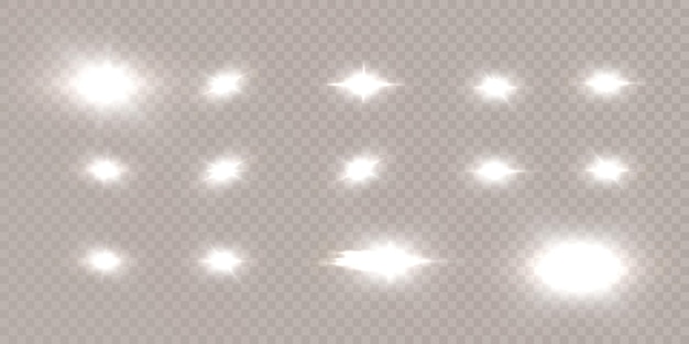 estrella sobre un fondo transparente Sol verano luz luz solar png Luz explosión de luz png vector