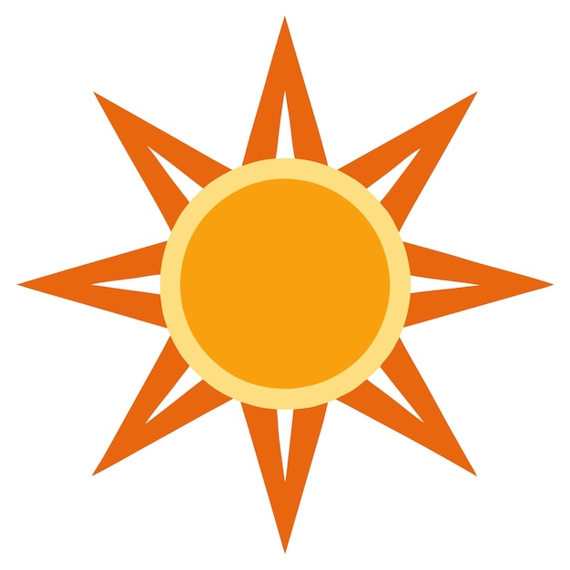 La estrella del sol de ocho puntas