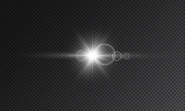 Estrella transparente flash