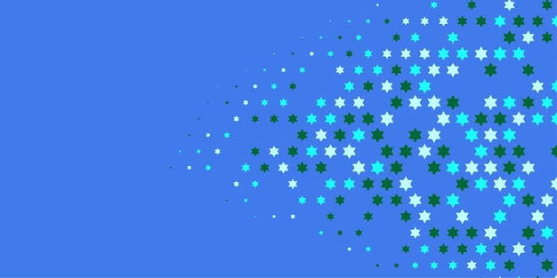 Estrellas de ancho estandarte Dos colores Abstracto Ilustración de fondo hermoso papel tapiz de coloridas estrellas de varios tamaños