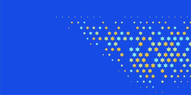 Estrellas de ancho estandarte Dos colores Abstracto Ilustración de fondo hermoso papel tapiz de varios colores