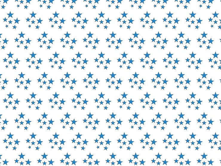 Vector estrellas azules sobre un fondo blanco
