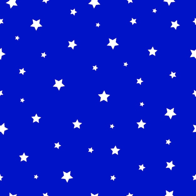 estrellas blancas en un fondo azul con estrellas blancas