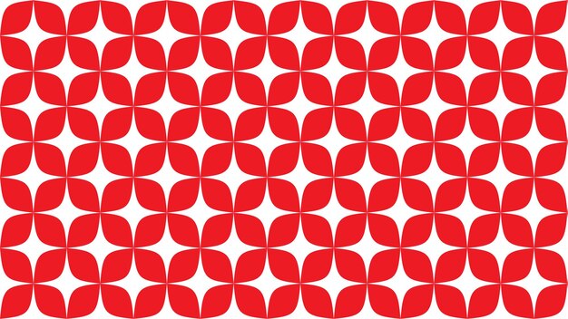 Estrellas blancas en fondo rojo patrón sin costuras vectorial abstracto