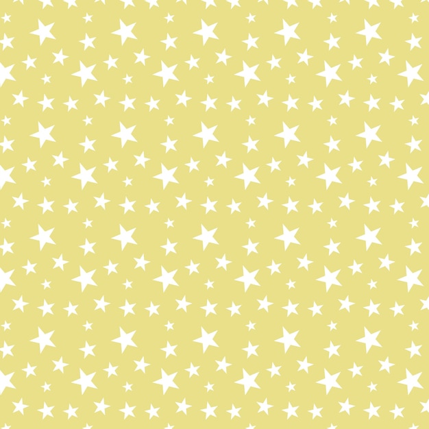 estrellas blancas sobre un fondo amarillo