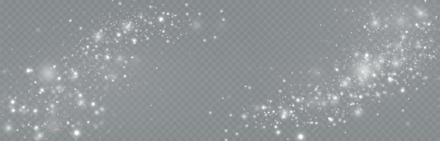 Vector estrellas blancas sobre un fondo transparente