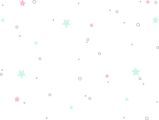 Estrellas y burbujas de fondo