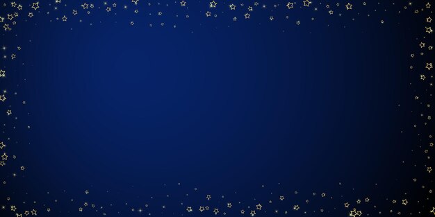 Estrellas centelleantes esparcidas volando al azar