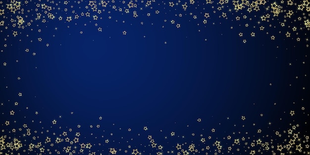Estrellas centelleantes esparcidas volando al azar
