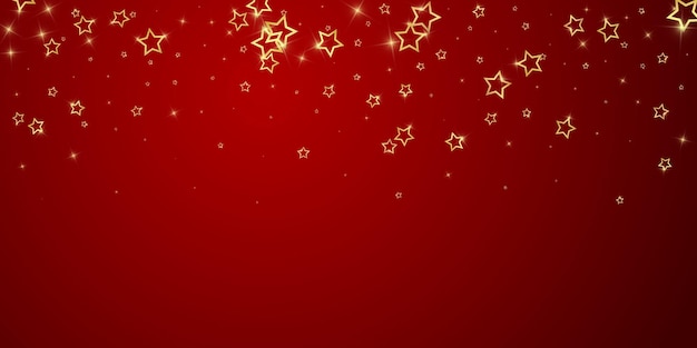 Estrellas centelleantes esparcidas volando al azar