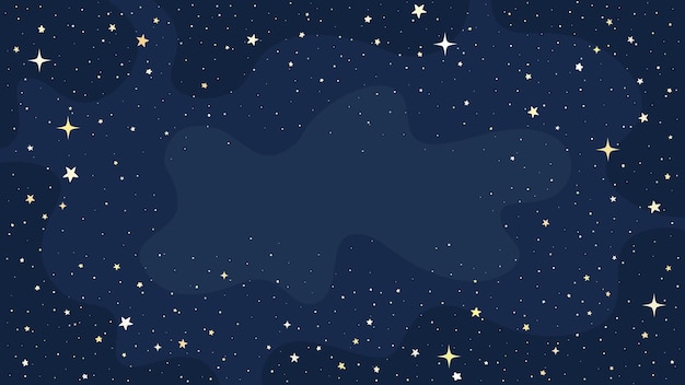 Vector estrellas y cielo vector de fondo dibujado a mano eps 10