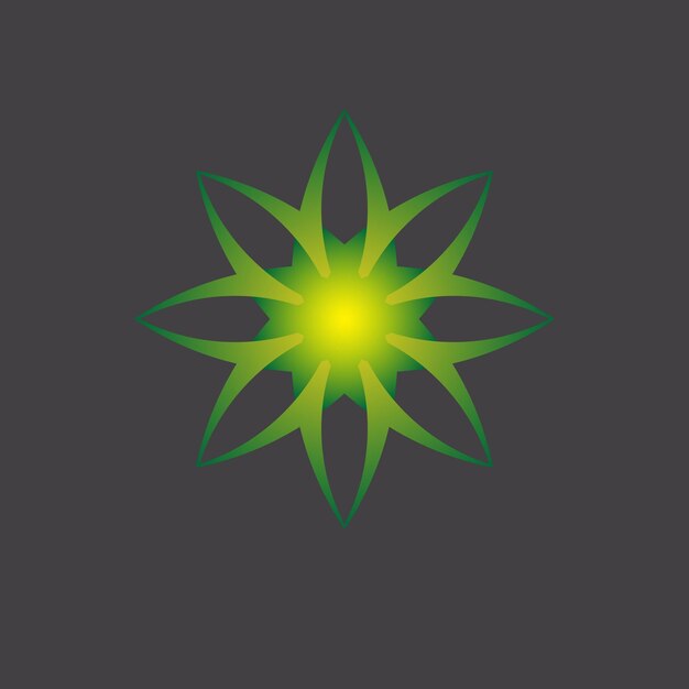 estrellas de color verde sobre un fondo gris