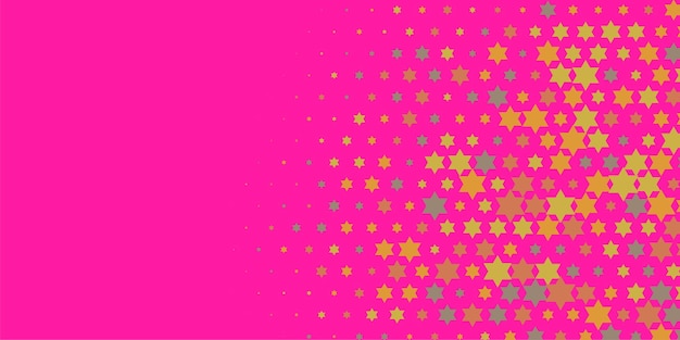 Estrellas de colores Abstracto Ilustración de fondo hermoso banner con espacio de copia