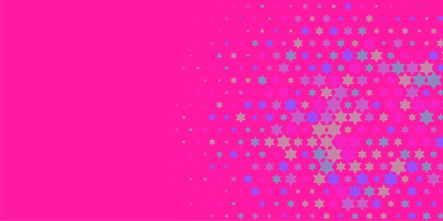 Estrellas de colores Abstracto Ilustración de fondo hermoso banner con espacio de copia