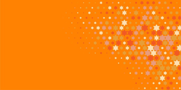 Estrellas de colores Abstracto Ilustración de fondo hermoso banner con espacio de copia