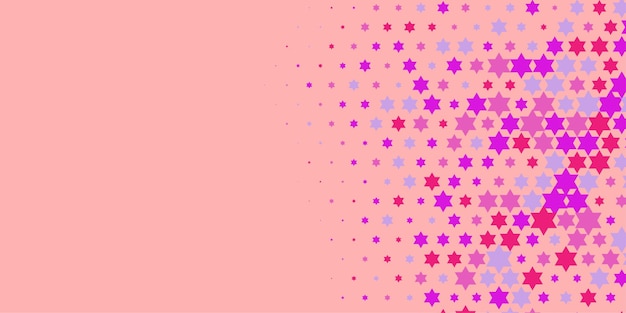 Estrellas de colores Abstracto Ilustración de fondo hermoso banner con espacio de copia