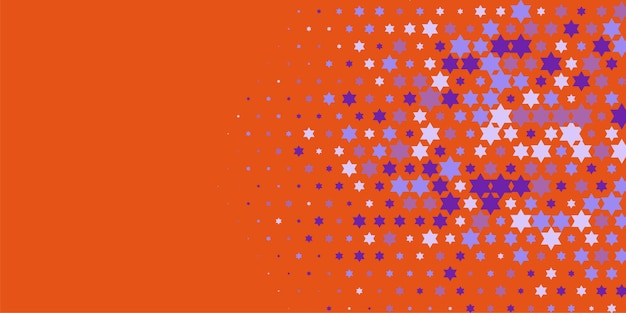 Estrellas de colores Abstracto Ilustración de fondo hermoso banner con espacio de copia