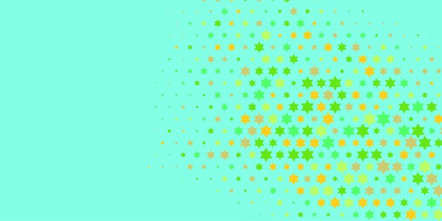 Estrellas de colores Abstracto Ilustración de fondo hermoso banner con espacio de copia