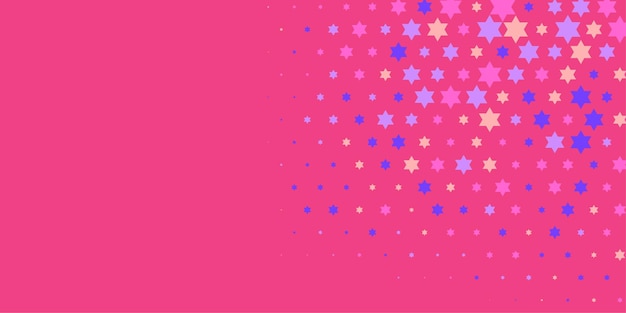 Vector estrellas de colores abstracto ilustración de fondo hermoso banner con espacio de copia