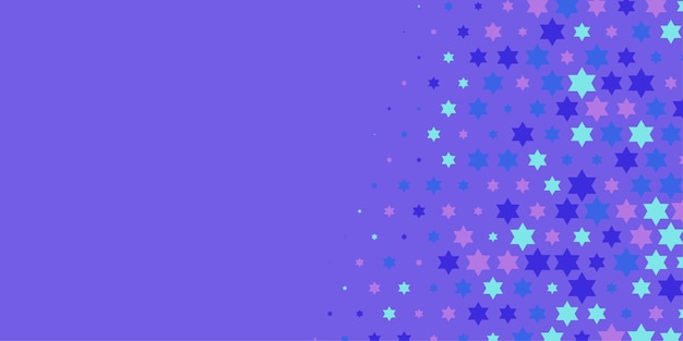 Estrellas de colores Abstracto Ilustración de fondo hermoso banner con espacio de copia