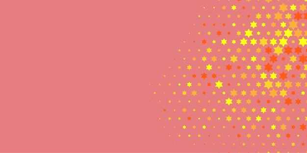 Estrellas de colores Abstracto Ilustración de fondo hermoso banner con espacio de copia