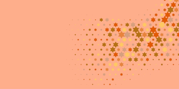 Estrellas de colores Abstracto Ilustración de fondo hermoso banner con espacio de copia