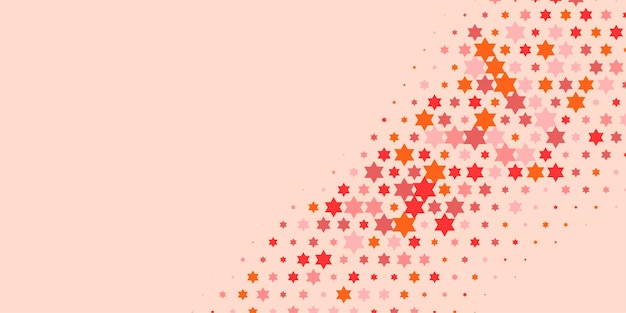 Estrellas de colores Abstracto Ilustración de fondo hermoso banner con espacio de copia